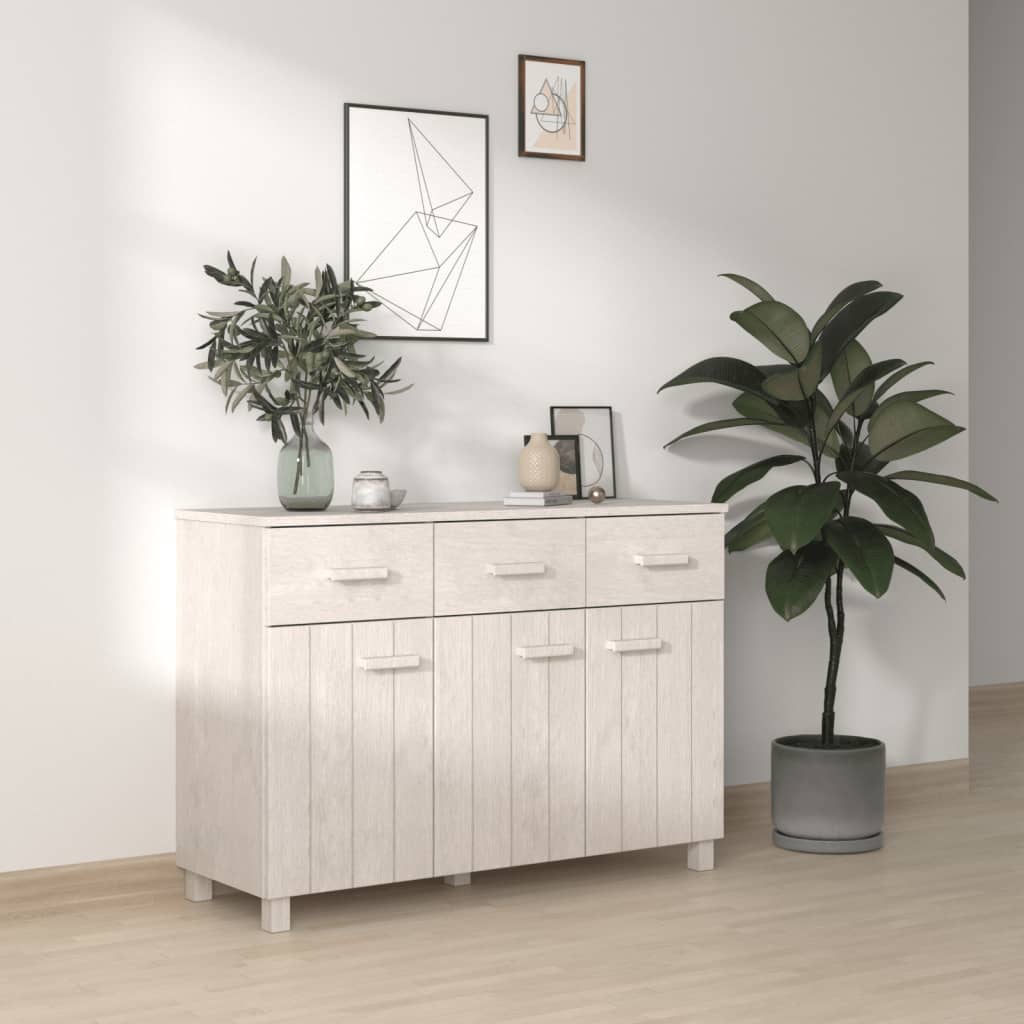 Sideboard White Solid pinewood, MDF Medium Sideboard