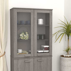 Top for Highboard HAMAR Light Gray 33.5x13.8x39.4 Solid Wood Pine