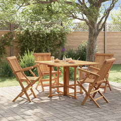 Outdoor Dining Set Teak Solid teak wood Medium Foldable