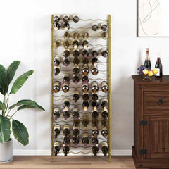 Wine Rack for 96 Bottles Gold Metal