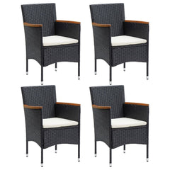 Dining Set Black, Cream White