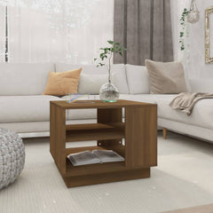 Coffee Table Brown Oak Engineered Wood Medium Coffee Table