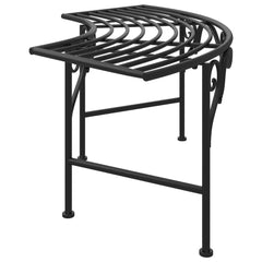 Tree Bench Black Steel Medium Durable Circular Tree Bench