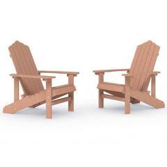 Garden Chair Brown HDPE Standard Durable Adirondack Chair