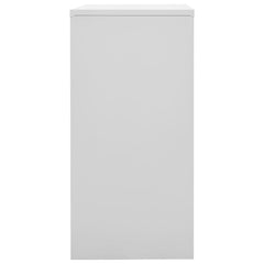 Locker Cabinet Set of 2 Light grey and blue Steel