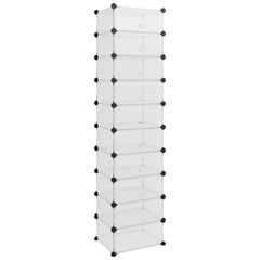 Shoe Rack Transparent 17.3x12.6x68.5 PP