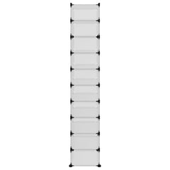Shoe Rack Transparent 17.3x12.6x68.5 PP