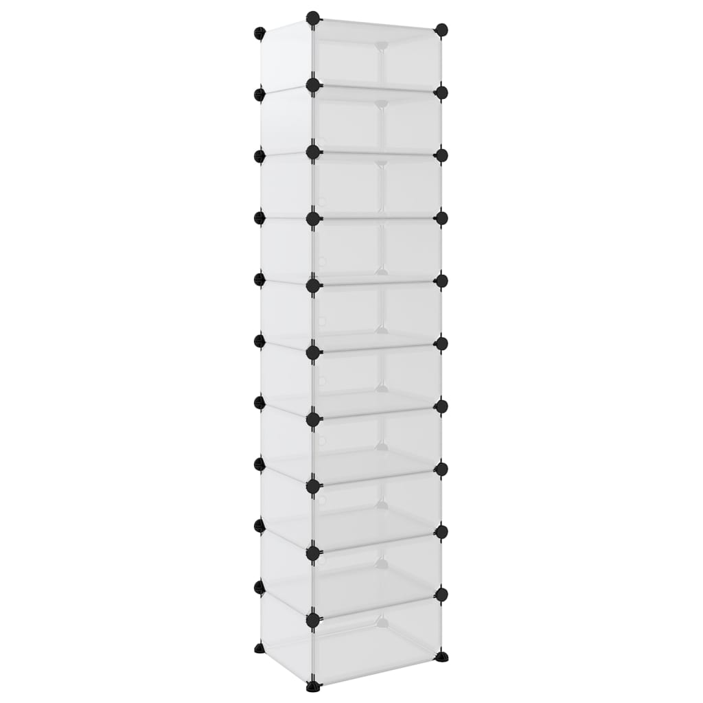 Shoe Rack Transparent 17.3x12.6x68.5 PP