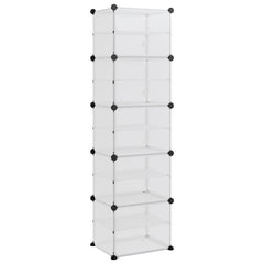 Shoe Rack Transparent 17.3x12.4x60.4 PP