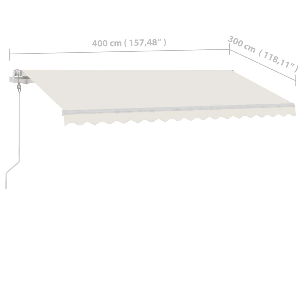 Freestanding Automatic Awning 157.5x118.1 Cream
