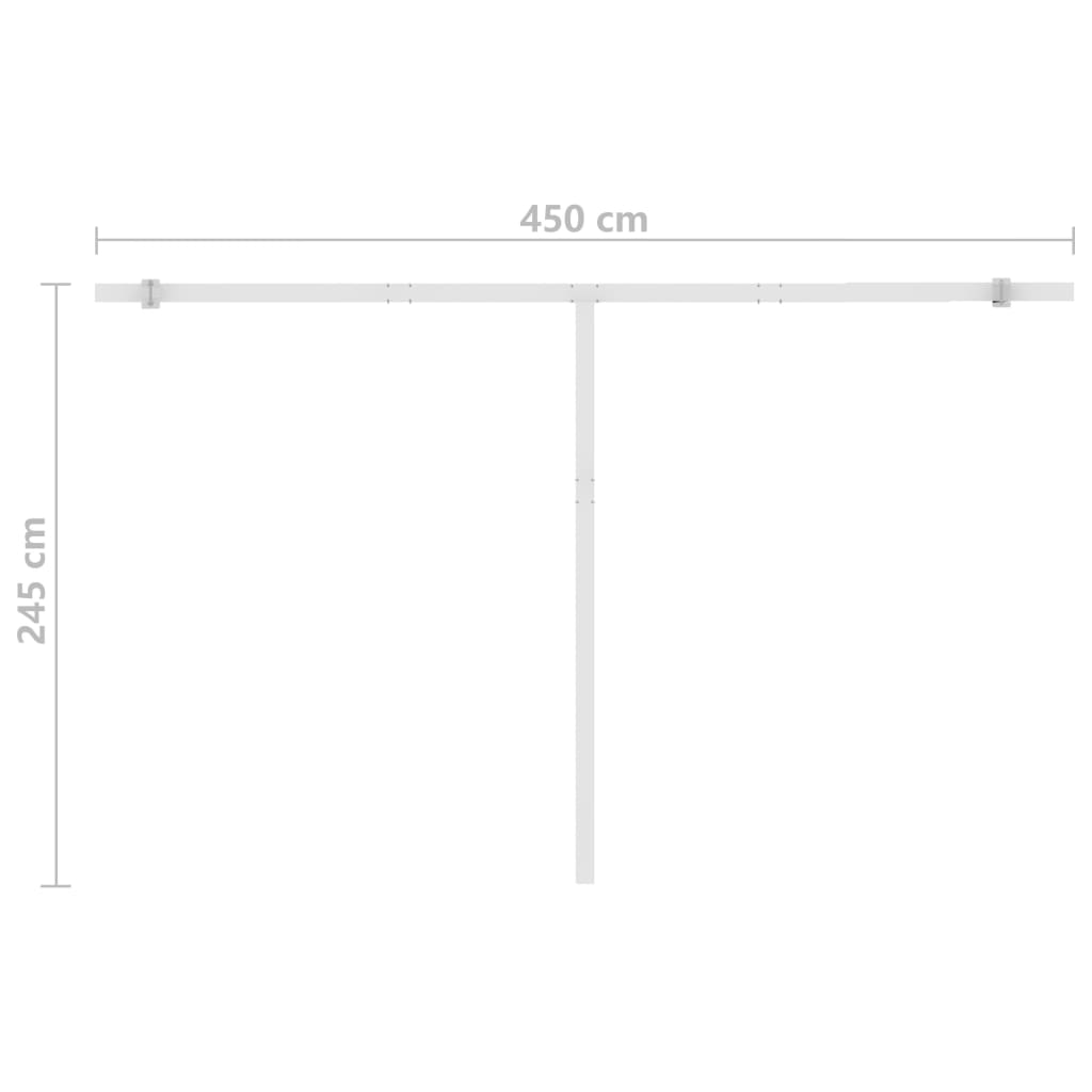 Freestanding Automatic Awning 157.5x118.1 Cream