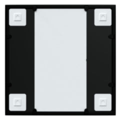 Wall Mirror Black 15.7x15.7 Metal
