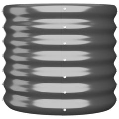 Garden Planter Anthracite Powder-coated steel Medium