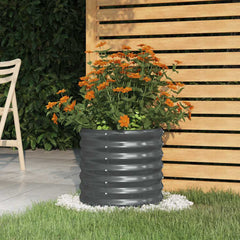Garden Planter Anthracite Powder-coated steel Medium