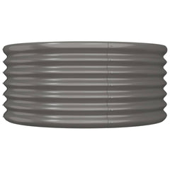 Garden Planter Grey Powder-coated steel Large Garden Planter