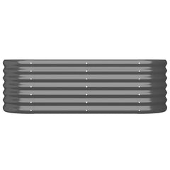 Garden Raised Bed Anthracite Powder-coated steel Medium Durable