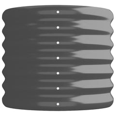 Garden Raised Bed Anthracite Powder-coated steel Medium Durable