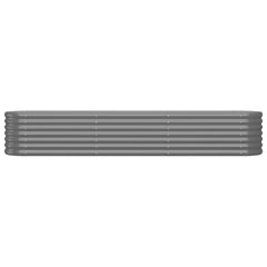 Garden Raised Bed Gray Powder-coated steel Large Durable