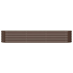 Garden Raised Bed Brown Powder-coated steel Large Durable