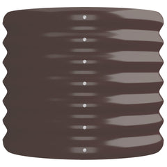 Garden Raised Bed Brown Powder-coated steel Large Durable