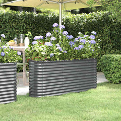 Garden Raised Bed Anthracite Powder-coated steel