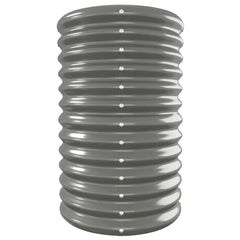 Garden Raised Bed Powder-coated Steel 130.7x15.7x26.8 Gray