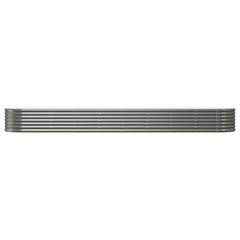 Garden Raised Bed Grey Powder-coated steel Large Durable