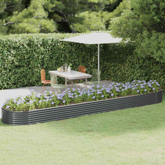 Garden Raised Bed Anthracite Powder-coated steel Large Raised Bed