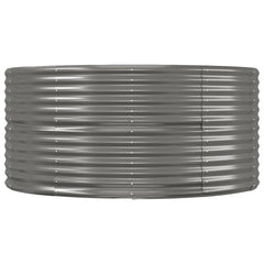 Garden Raised Bed Grey Powder-coated steel 176 x 55.1 x 26.8 in