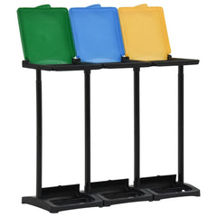 Bin Bag Stands with Lid 63.4 gal-87.2 gal Multicolor PP