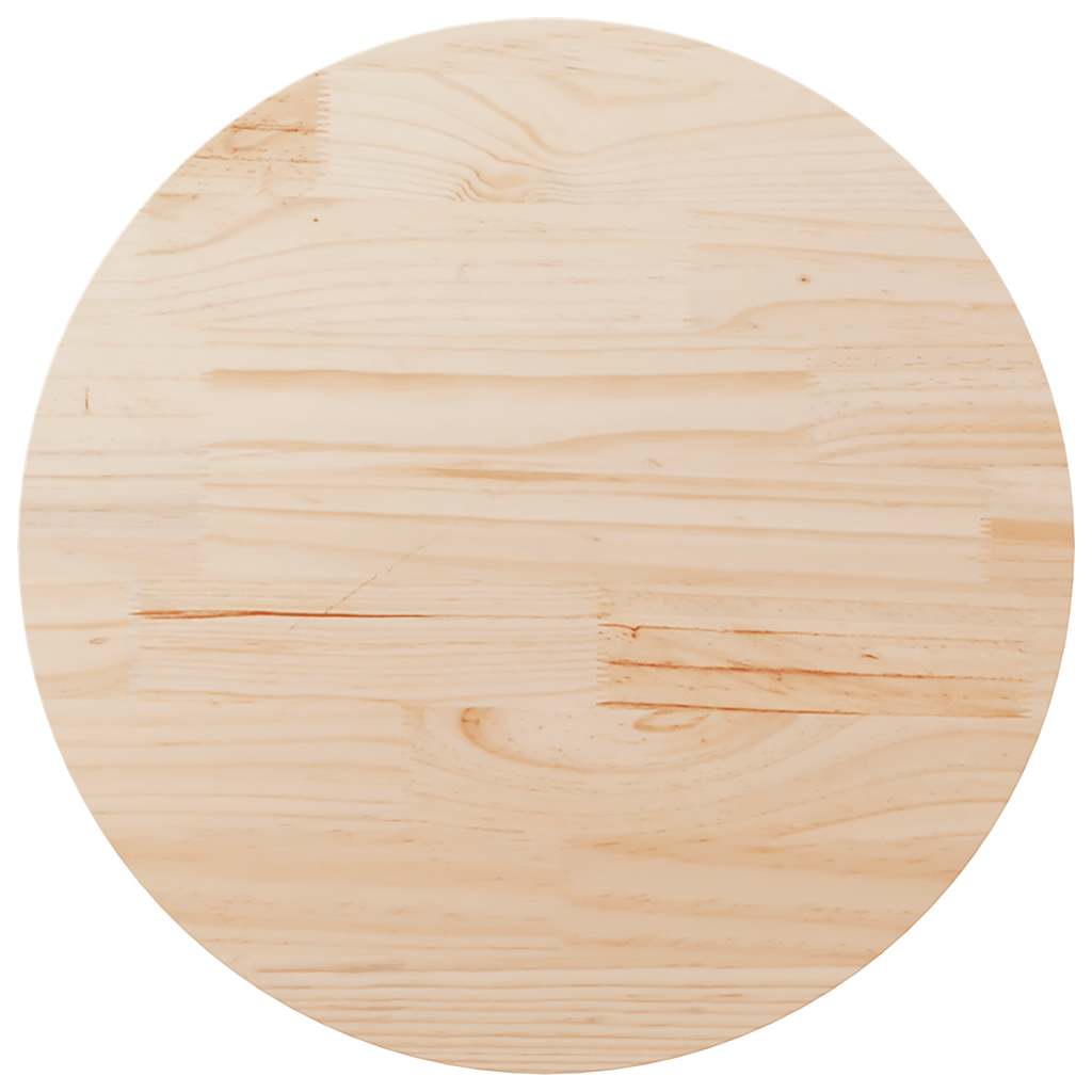 Table Top Ø35.4x1 Solid Wood Pine