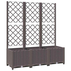 Garden Planter Brown Polypropylene 47.2 x 15.7 x 53.5 in Planters