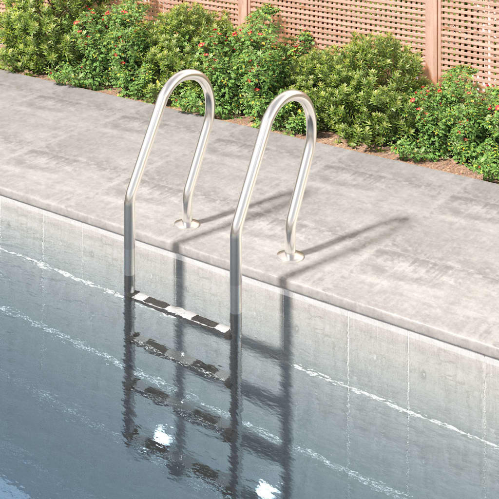 Pool Ladder Silver 304 Stainless Steel Standard Pool Ladder