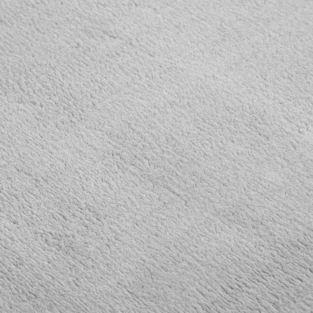Washable Rug Soft Fluffy Short Pile 63x90.6 Anti Slip Gray