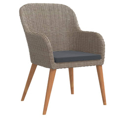 Garden Dining Set Brown