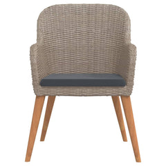 Garden Dining Set Brown