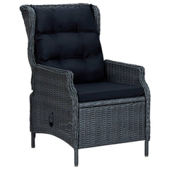 Garden Dining Set Dark Grey Powder-coated steel Medium