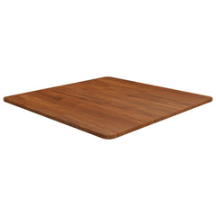 Table Top Dark Brown Solid Oak Wood 27.6 x 27.6 in square Durable
