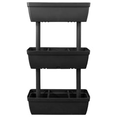 Garden Planter 3 pcs 39.4 Anthracite