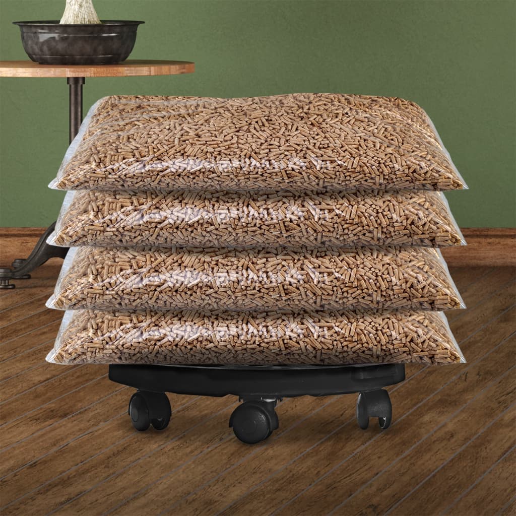 Plant Trolley with Wheels Diameter 11.8 Black 374.8 lb
