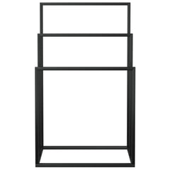 Freestanding Towel Rack Black 18.9x9.4x31.1 Iron