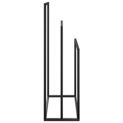 Freestanding Towel Rack Black 18.9x9.4x31.1 Iron
