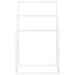 Freestanding Towel Rack White 18.9x9.4x31.1 Iron