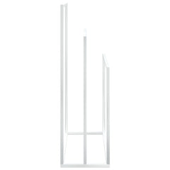 Freestanding Towel Rack White 18.9x9.4x31.1 Iron
