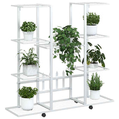 Flower Stand White Powder-coated iron Tall Flower Stand