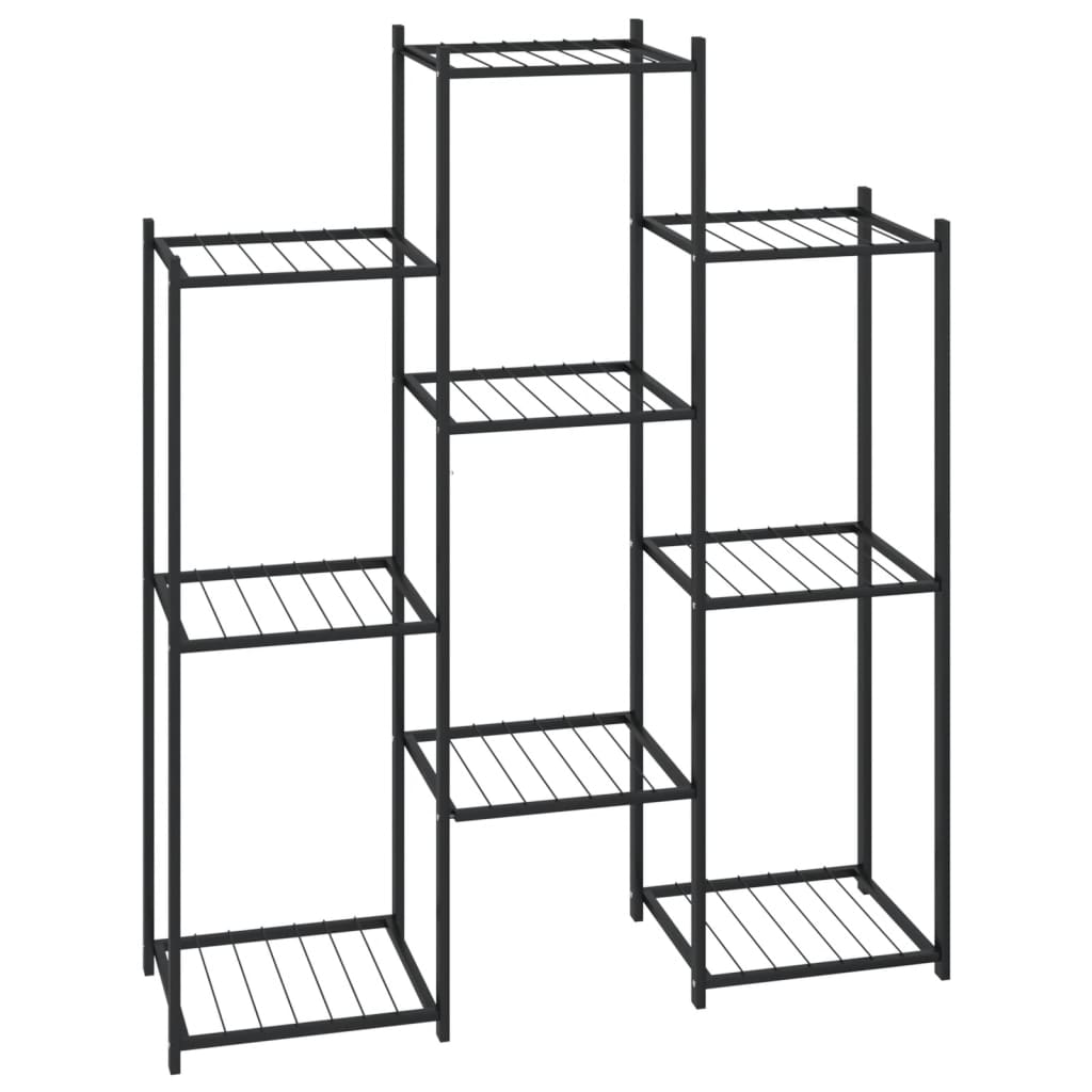 Flower Stand 32.7x9.8x39.4 Black Iron