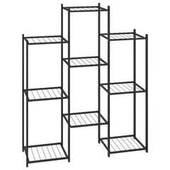 Flower Stand 32.7x9.8x39.4 Black Iron