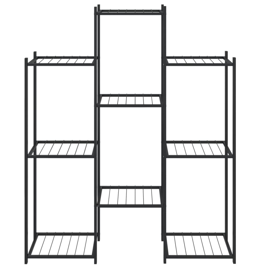 Flower Stand 32.7x9.8x39.4 Black Iron