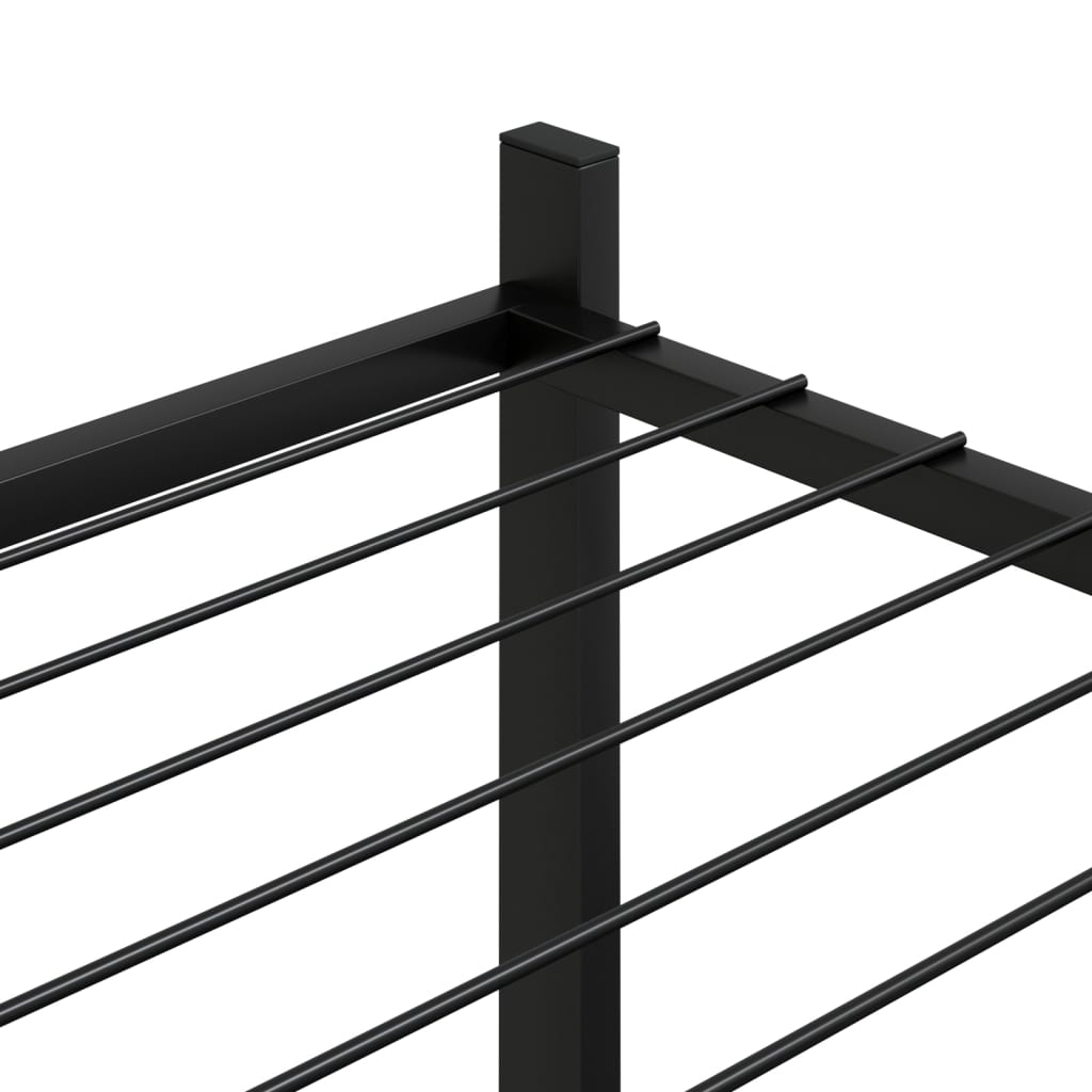 Flower Stand 32.7x9.8x39.4 Black Iron
