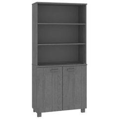 Highboard HAMAR Solid Wood Pine Dark Gray